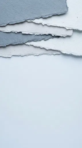 Layered Blue Handmade Paper Background