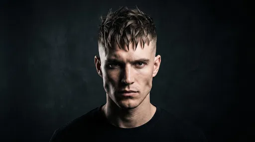 Portrait of Man With Textured French Crop