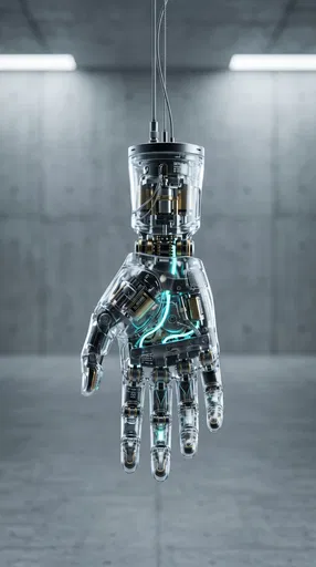 Suspended Translucent Robotic Hand