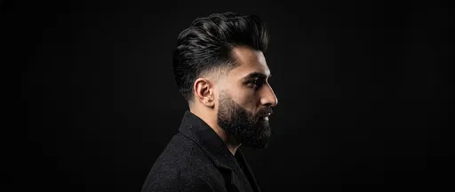 Side Profile of Man with Taper Fade