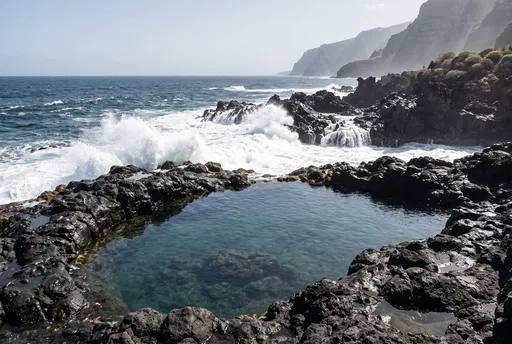 Volcanic Rock Pool on Tenerife Coast