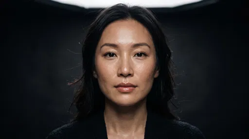 Studio Beauty Portrait of East Asian Woman
