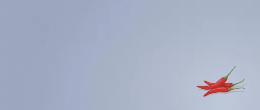 Minimalist Red Chili Peppers Illustration Banner