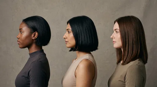 Three Women Comparing Bob Haircut Lengths