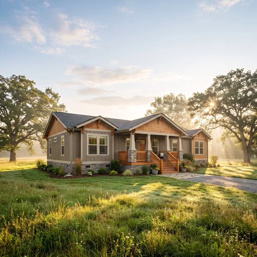 Craftsman Modular Home in Sunlit Meadow