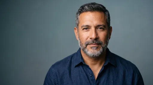 Studio Portrait of Mature Latino Man