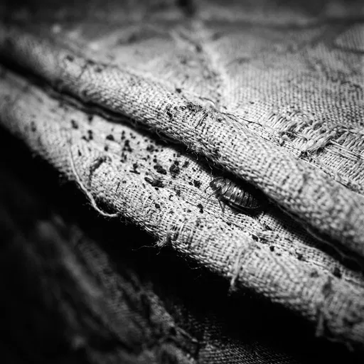 Bed Bug Hiding in Mattress Seam