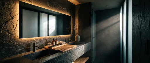 Dark Slate Luxury Bathroom Vanity