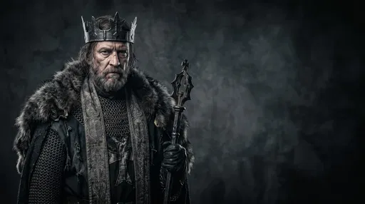 Gritty Portrait of Medieval Northern King