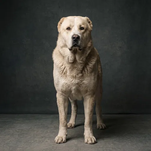 Central Asian Shepherd Studio Portrait