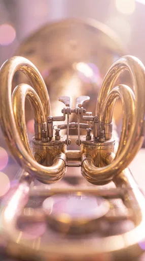 Symmetrical Macro of Brass Instrument Valves