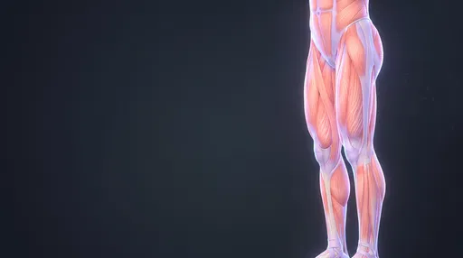3D Render of Human Lower Body Musculature