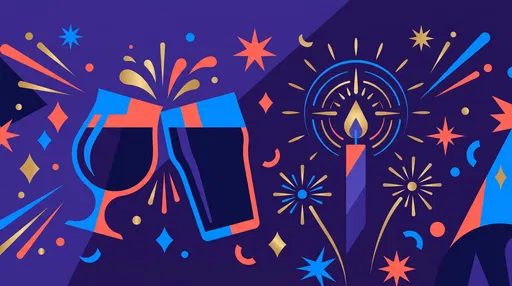 Beer Toast and Birthday Candle Vector Illustration