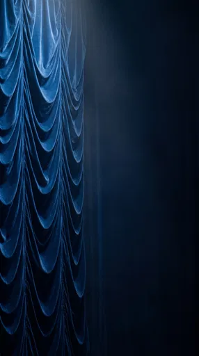 Blue Velvet Stage Curtain Background