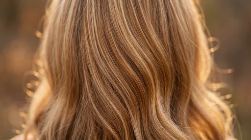 Close-Up of Golden Balayage Blonde Hair