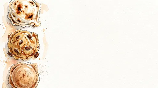 Watercolor Ice Cream Scoops With Copy Space