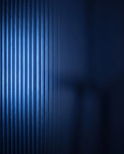 Blue Fluted Glass Minimalist Background
