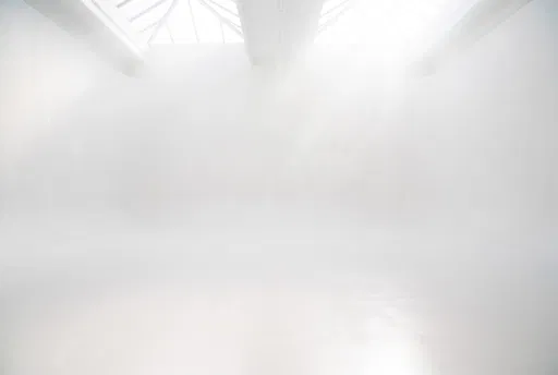 Bright White Infinity Studio With Skylights