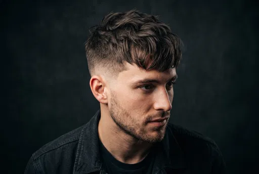 Man with Low Taper Fade Haircut