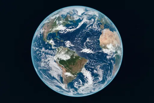 Full Planet Earth View From Space