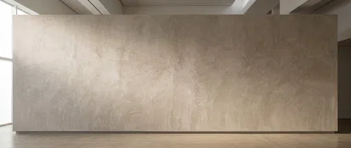 Minimalist Venetian Plaster Gallery Wall