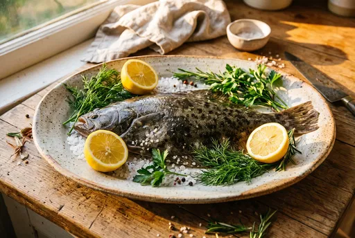 Fresh Flounder With Lemons and Herbs