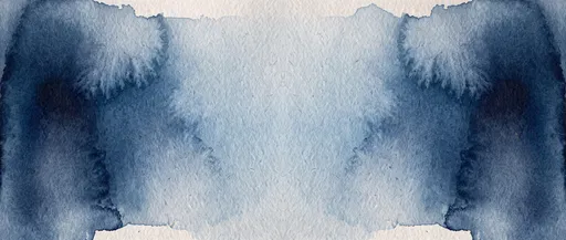 Symmetrical Indigo Watercolor Wash Background