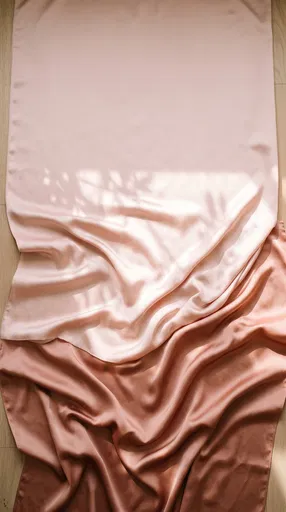 Blush and Terracotta Silk Fabric Background
