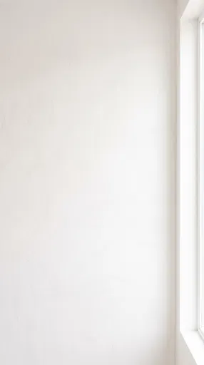 Minimalist White Plaster Wall with Window