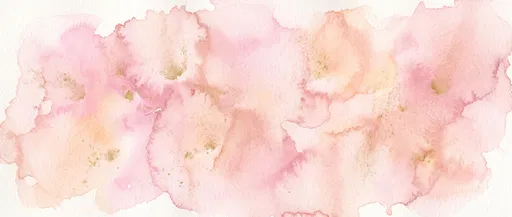 Soft Pink and Gold Watercolor Wash