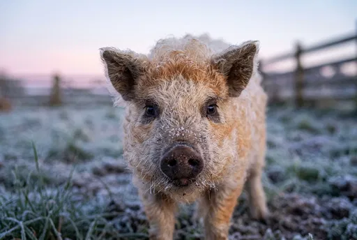 Woolly Piglet in Frosted Paddock