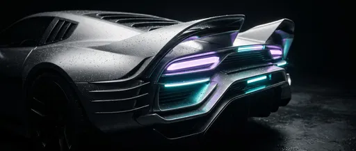 Retro-Futuristic Concept Car Rear Fins