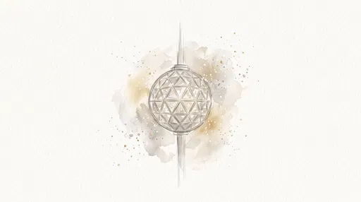 Watercolor New Year Crystal Ball Illustration
