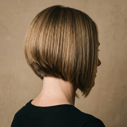 Dark Blonde Graduated Bob Haircut Profile