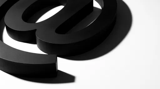 Matte Black At Symbol Close-Up