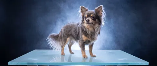Long Haired Chihuahua Studio Portrait