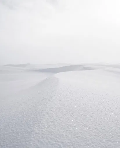 Minimalist Sparkling White Snow Dunes