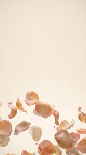 Floating Pastel Rose Petals Background
