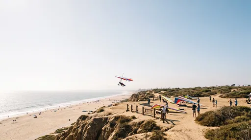 Hang Gliding Over California Coastal Bluffs