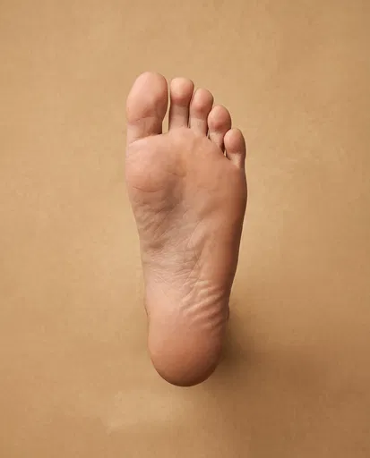 Sole of Bare Human Foot Studio Shot