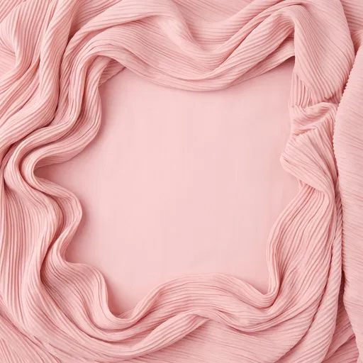 Blush Pink Pleated Fabric Frame Background
