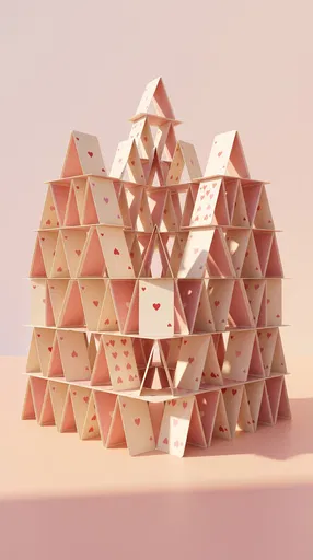 Pastel Pink House of Heart Cards