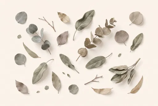 Dried Eucalyptus and Sage Leaves Set