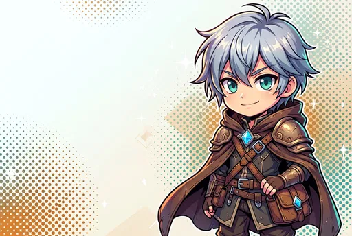 Chibi Fantasy Adventurer Character Illustration