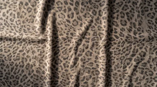 Brushed Suede Animal Print Texture