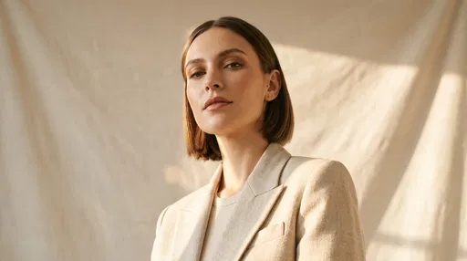 Woman with Bob Hairstyle in Blazer