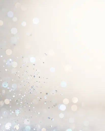 Soft Silver Glitter Bokeh Background