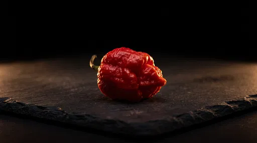 Red Hot Chili Pepper on Black Slate