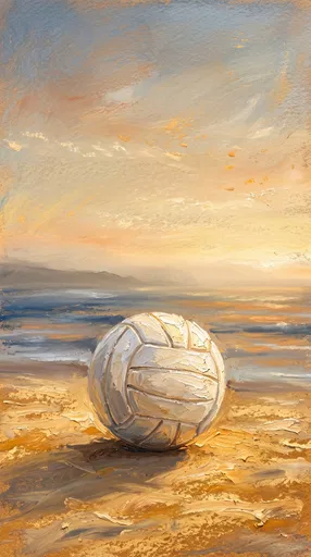 Impasto Volleyball on Sunset Beach