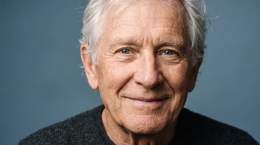 Smiling Elderly Man Studio Portrait